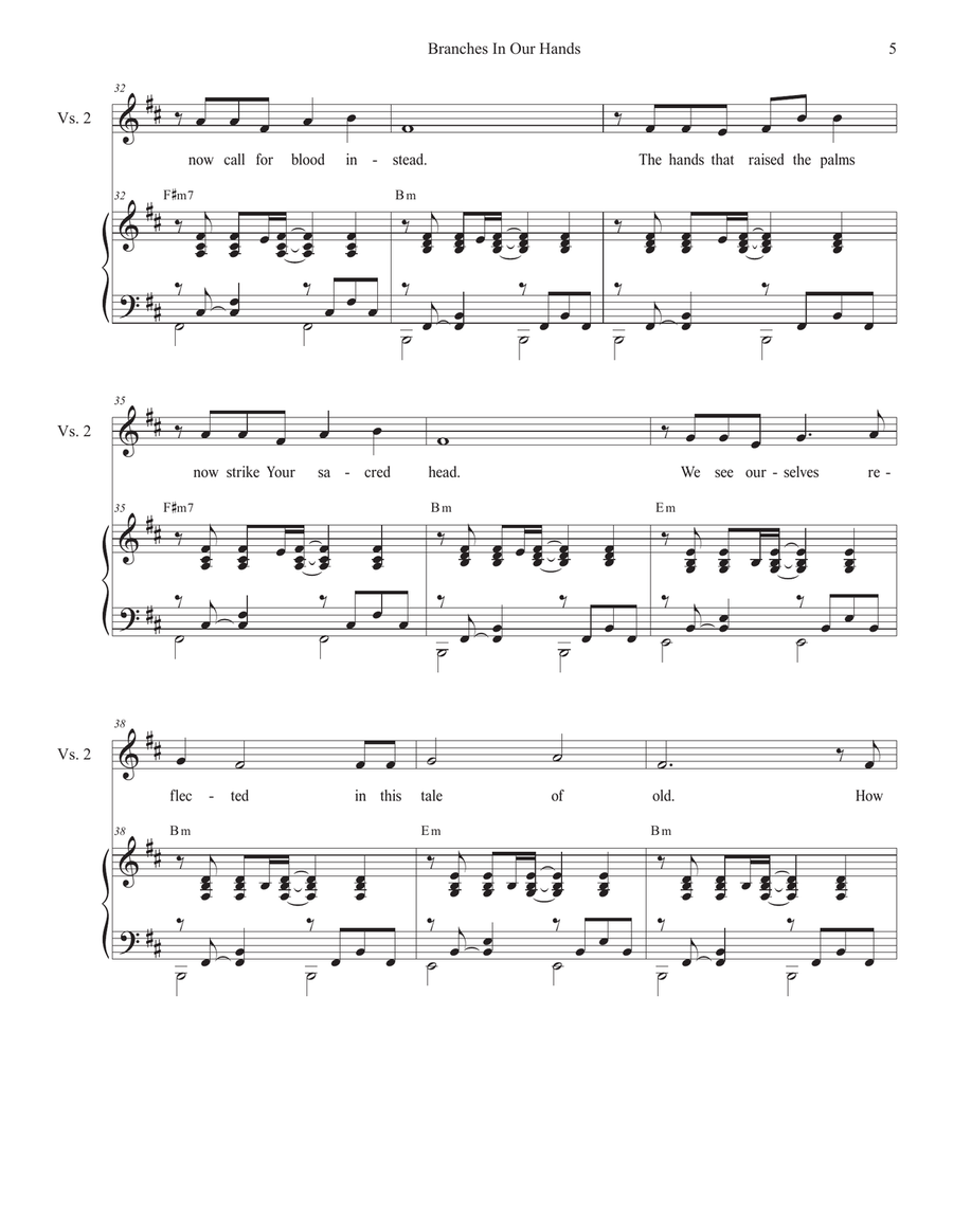 Branches In Our Hands (Vocal Trio - (SAB) 3-Part scores gallery preview page 5