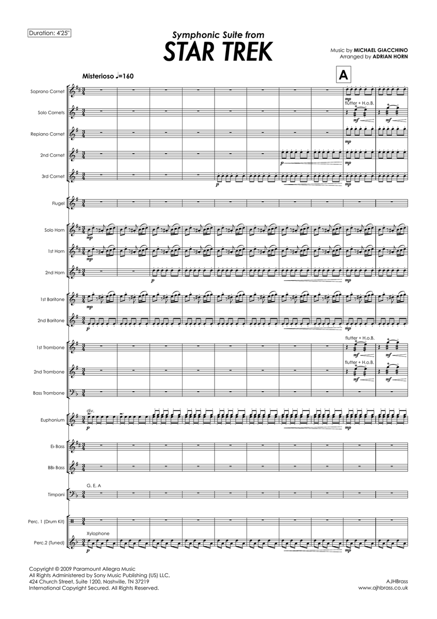 Symphonic Suite Brass Band scores gallery preview page 3