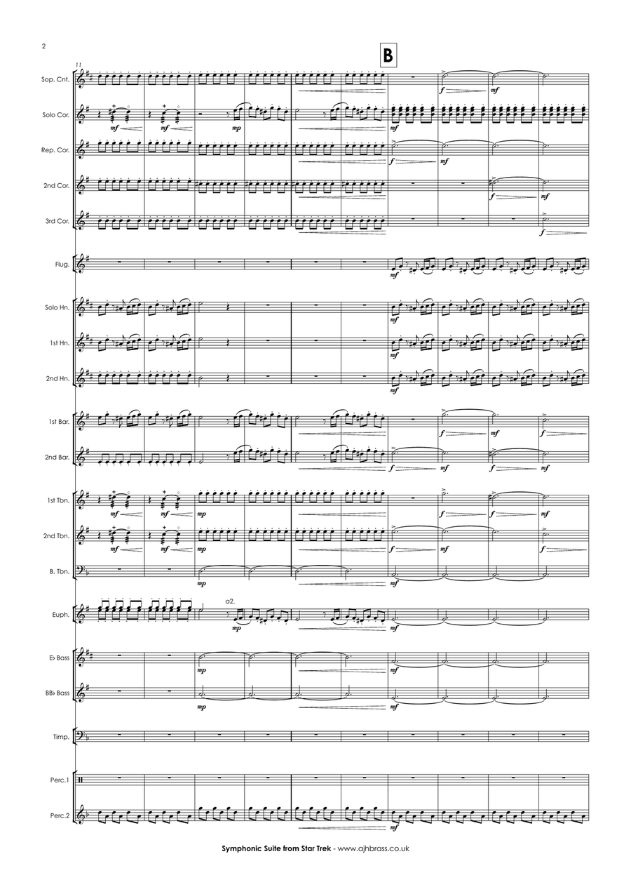 Symphonic Suite Brass Band scores gallery preview page 4