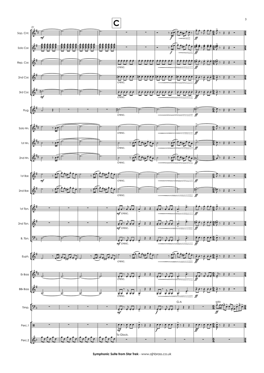 Symphonic Suite Brass Band scores gallery preview page 5