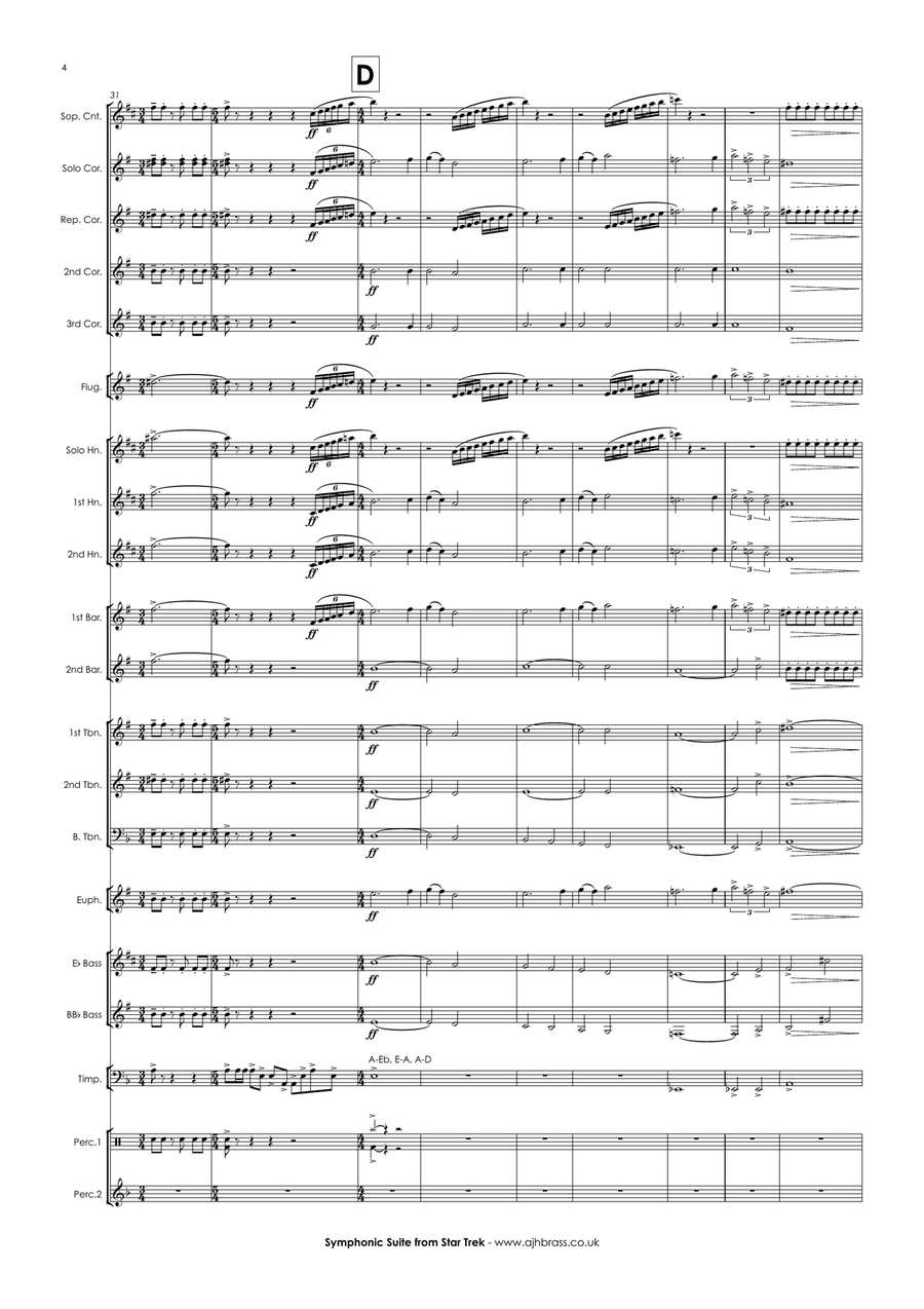 Symphonic Suite Brass Band scores gallery preview page 6