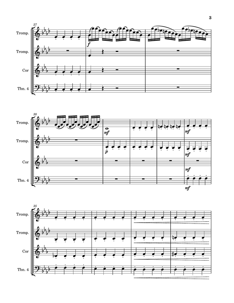 LES 4 SAISONS LES 4 SAISONS Brass Quartet scores gallery preview page 3