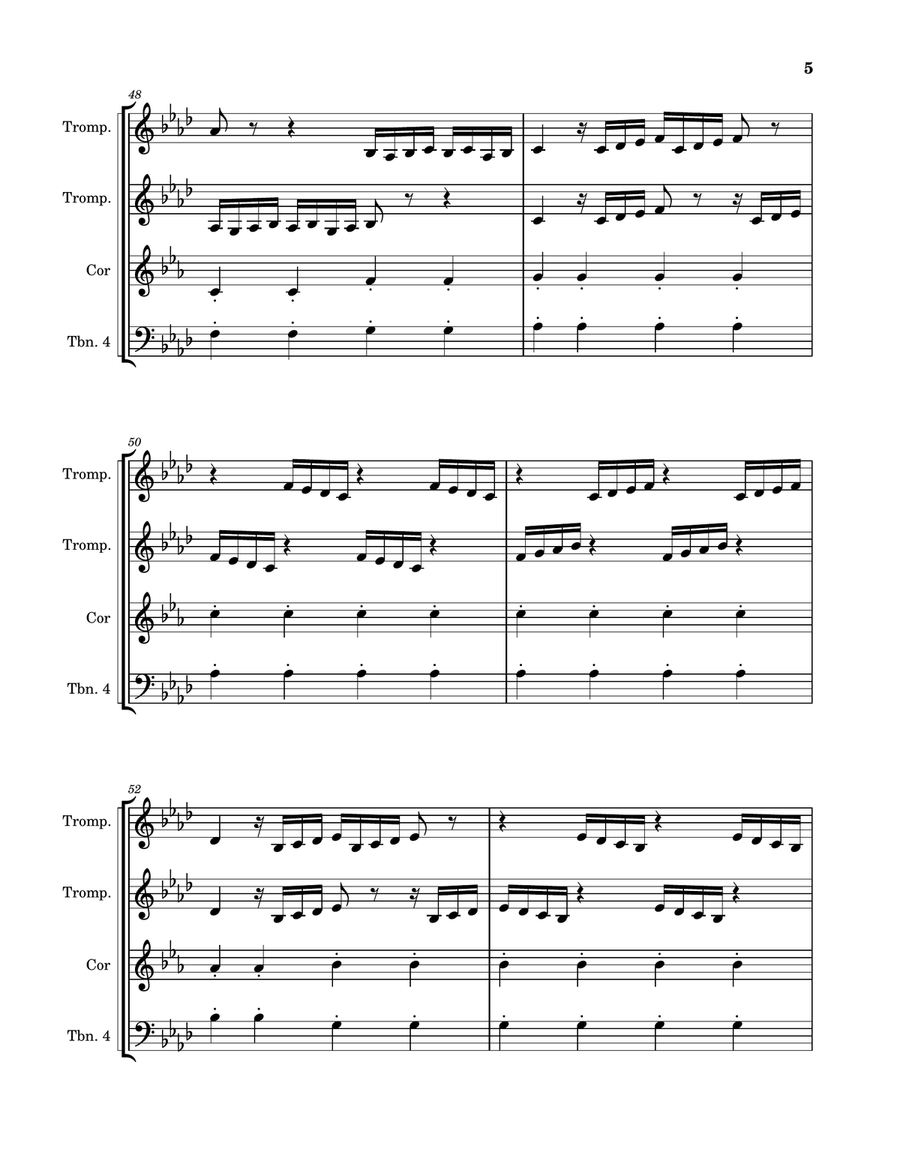 LES 4 SAISONS LES 4 SAISONS Brass Quartet scores gallery preview page 5