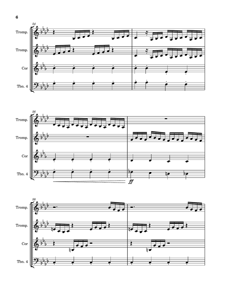 LES 4 SAISONS LES 4 SAISONS Brass Quartet scores gallery preview page 6