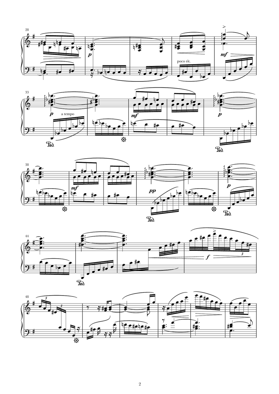 April - from 3 sketches Piano Solo scores gallery preview page 2