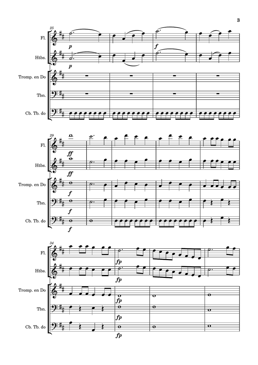 NOCES DE FIGARO Brass Quintet scores gallery preview page 3