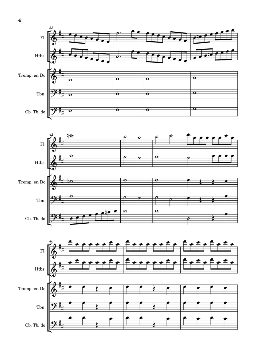 NOCES DE FIGARO Brass Quintet scores gallery preview page 4