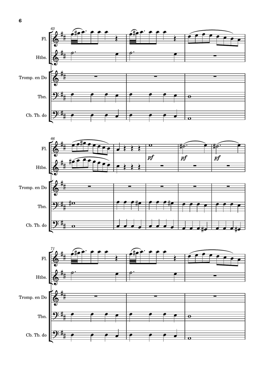 NOCES DE FIGARO Brass Quintet scores gallery preview page 6