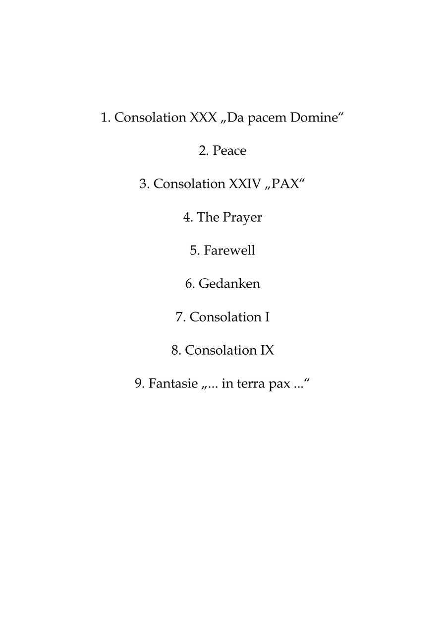 Orgelwerke zum Thema Frieden / Collection for Peace Organ Solo scores gallery preview page 3