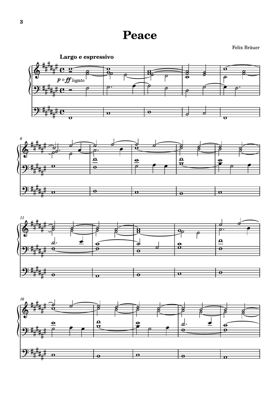 Orgelwerke zum Thema Frieden / Collection for Peace Organ Solo scores gallery preview page 6