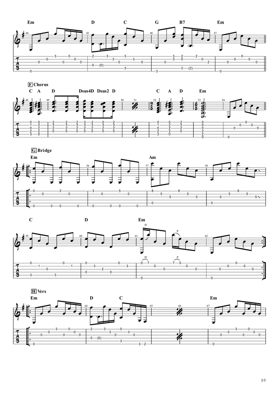 Nothing Else Matters Nothing Else Matters Guitar Solo scores gallery preview page 3