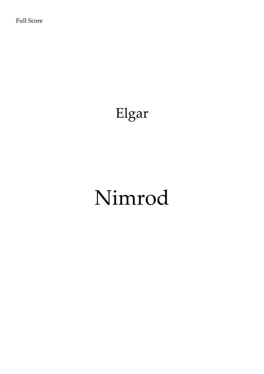 Nimrod - Clarintet Quintet Clarinet Quintet scores gallery preview page 1
