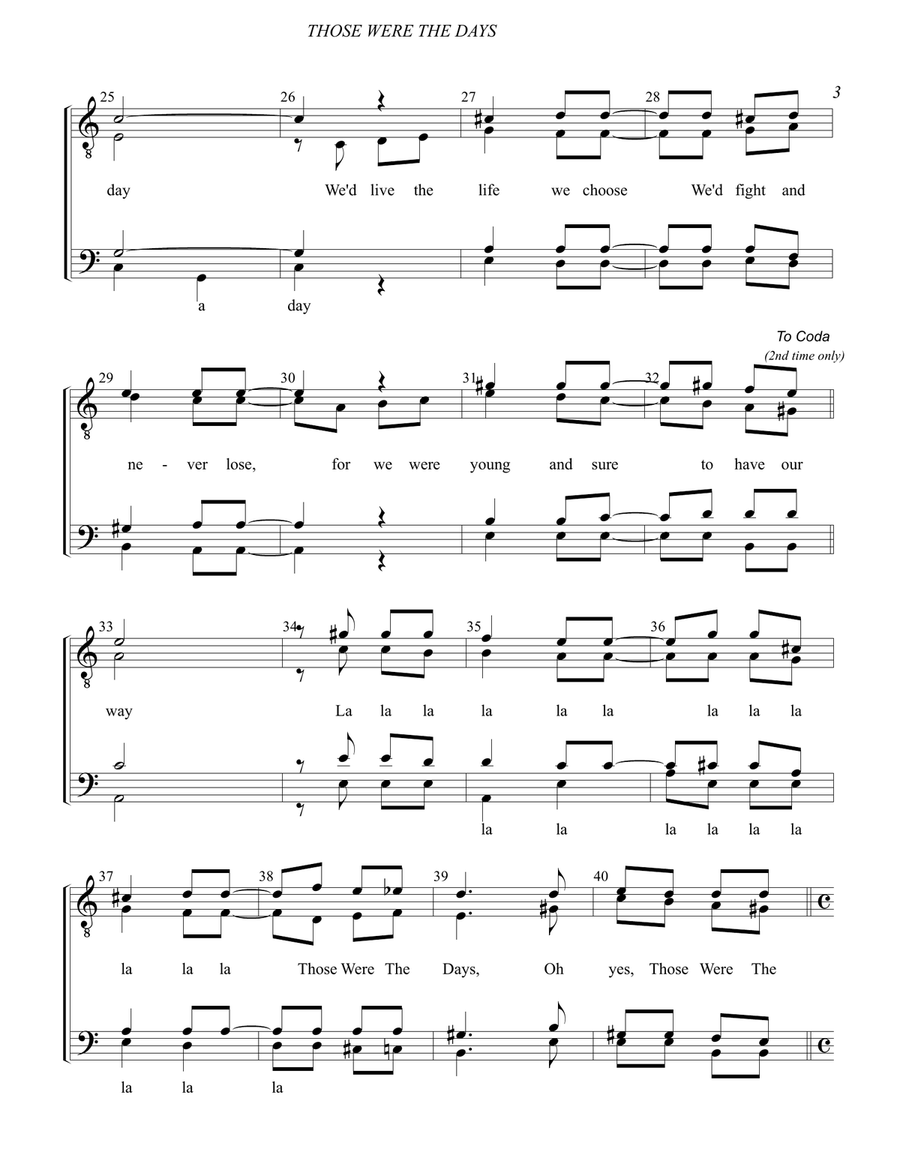 Those Were The Days Those Were The Days TTBB scores gallery preview page 4