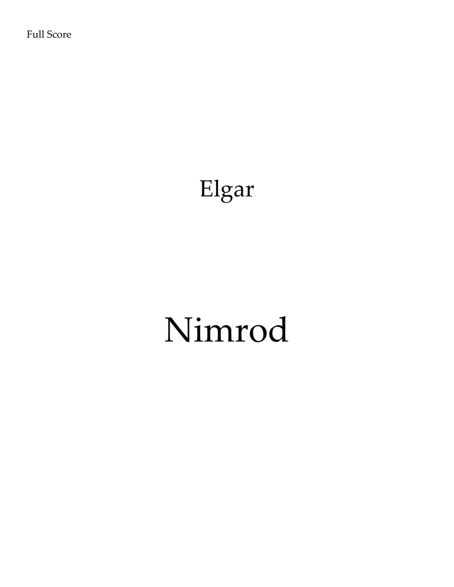 Nimrod - Flute Quintet Woodwind Quintet scores gallery preview page 1