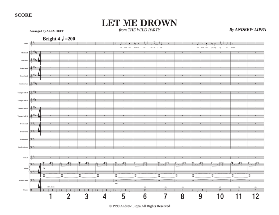 Let Me Drown Jazz Ensemble scores gallery preview page 2