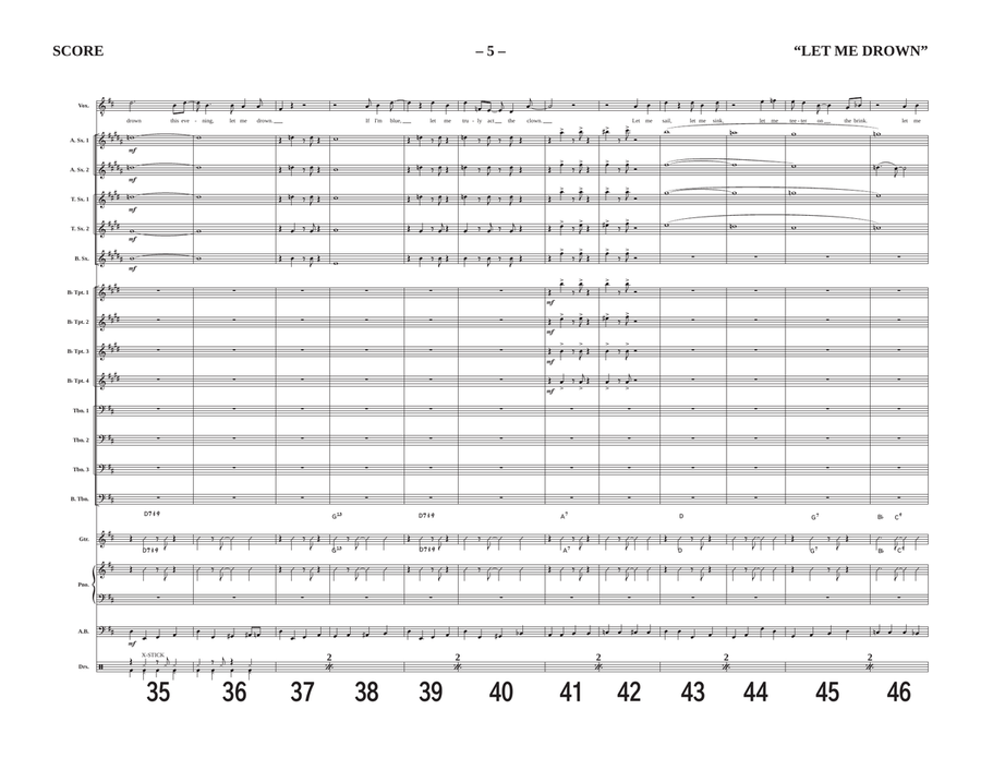 Let Me Drown Jazz Ensemble scores gallery preview page 5