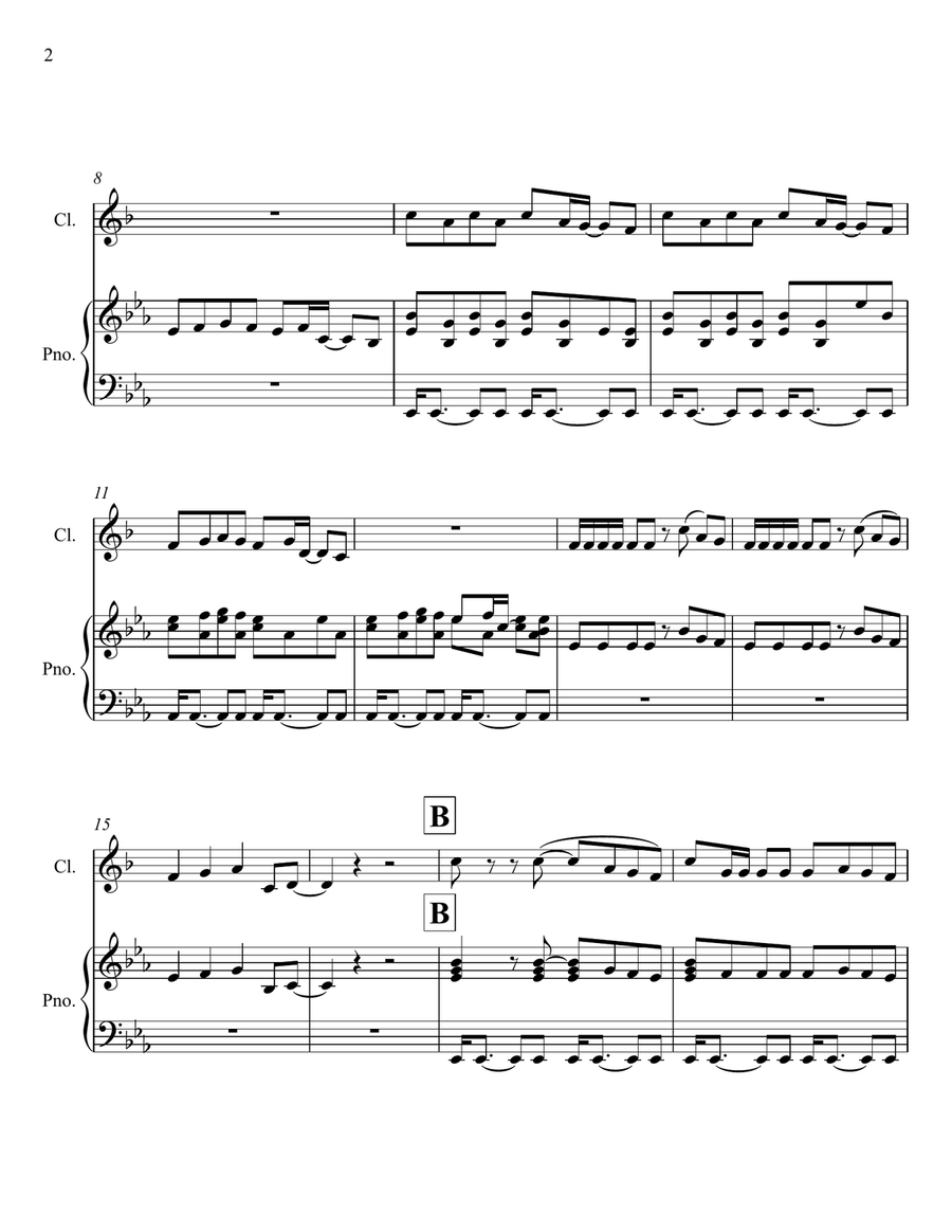 Best Day Of My Life Best Day Of My Life Clarinet Solo scores gallery preview page 2