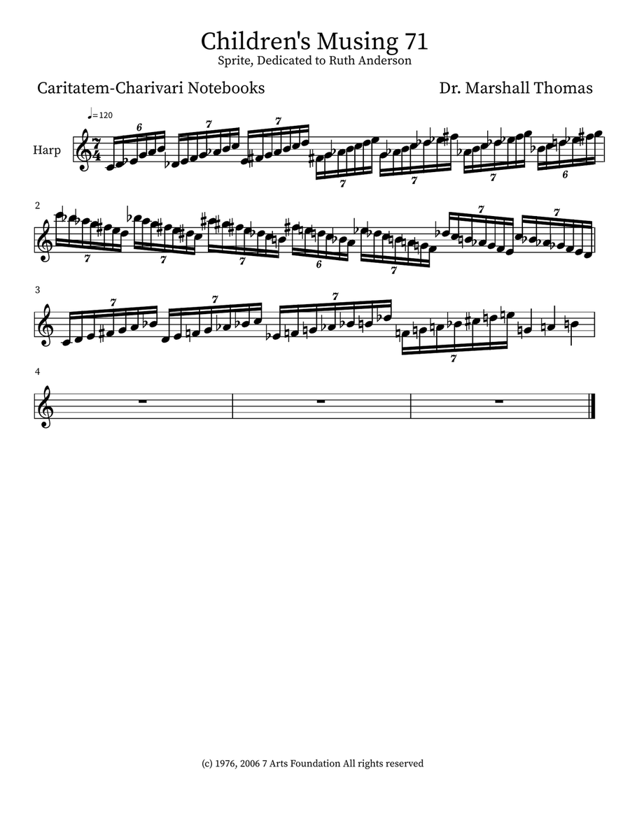 Children's Musing 71 Children's Musing 71 Small Ensemble scores gallery preview page 4