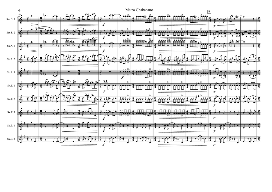 Metro Chabacano For String Orchestra - Score Only String Orchestra scores gallery preview page 4