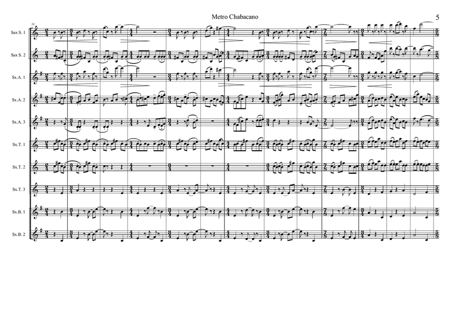 Metro Chabacano For String Orchestra - Score Only String Orchestra scores gallery preview page 5