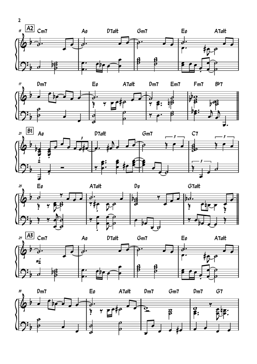 Whisper Not Whisper Not Piano Solo scores gallery preview page 2
