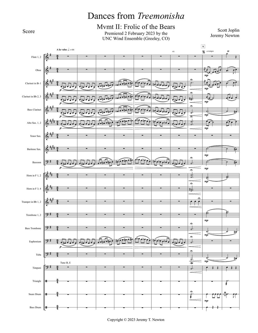 Dances from Treemonisha - Suite Concert Band scores gallery preview page 6