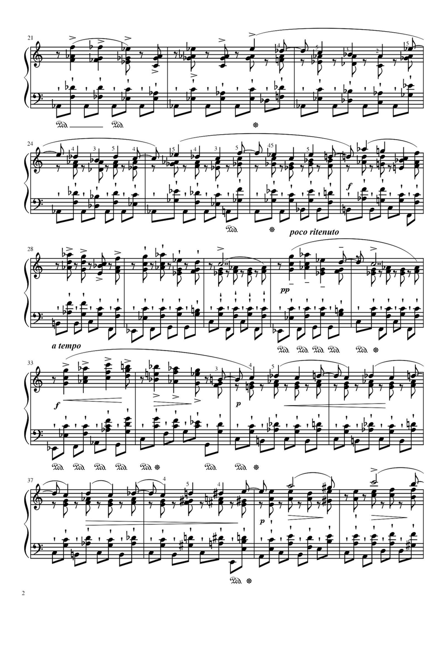 Etudes, Op.25 No.4 in A minor - Fryderyk Fanciszek Chopin Piano Method scores gallery preview page 2