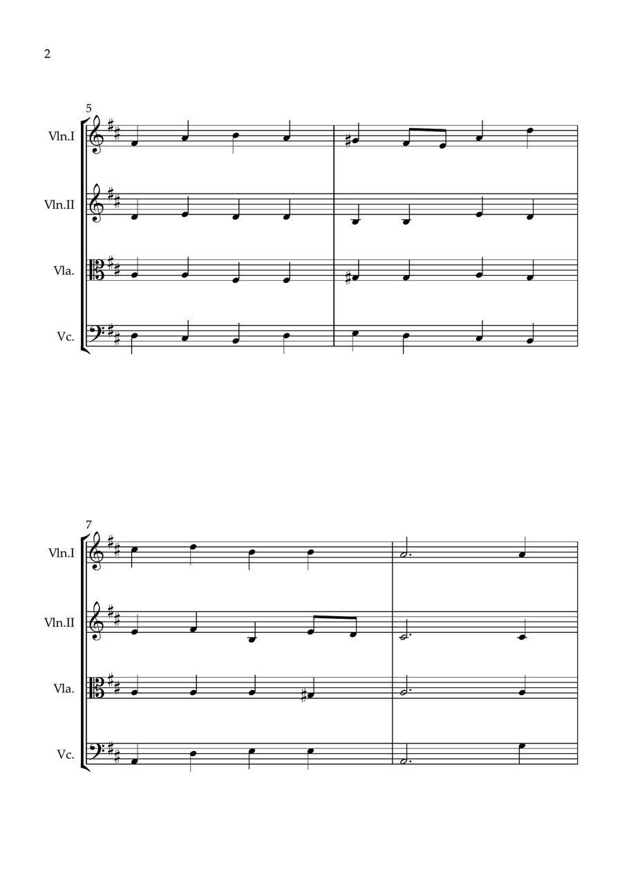 Crown Him with Many Crowns String Quartet scores gallery preview page 2