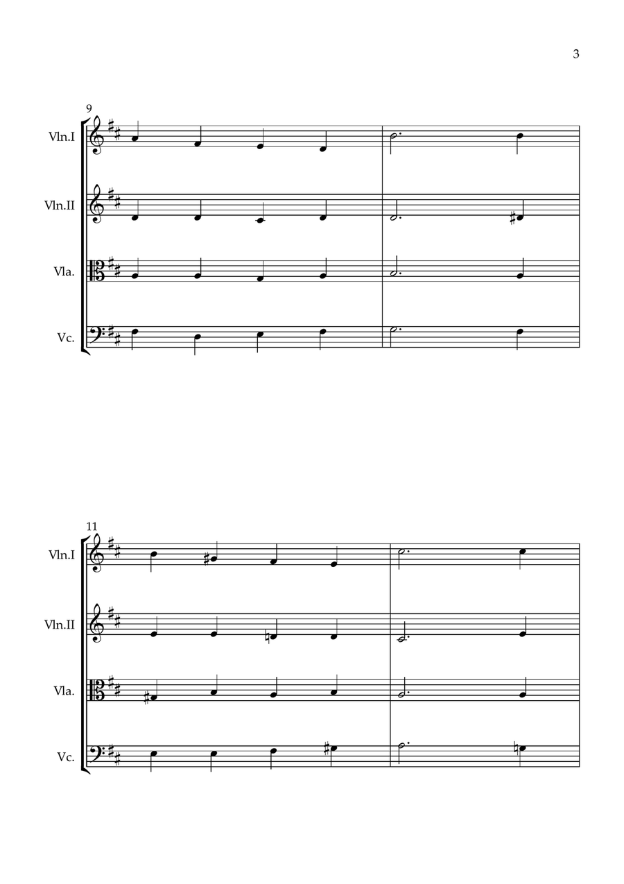 Crown Him with Many Crowns String Quartet scores gallery preview page 3