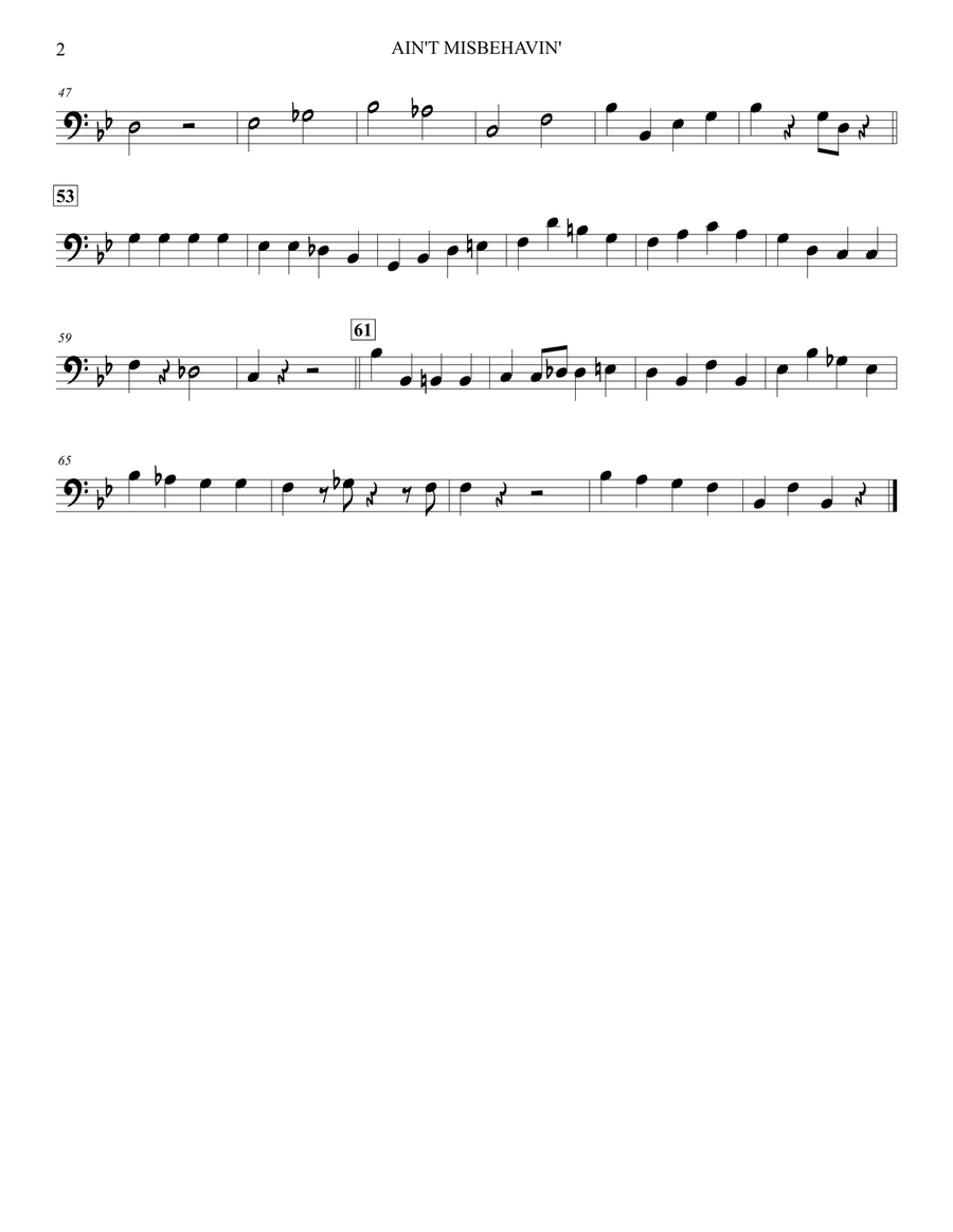 Ain't Misbehavin' Ain't Misbehavin' Jazz Ensemble scores gallery preview page 2
