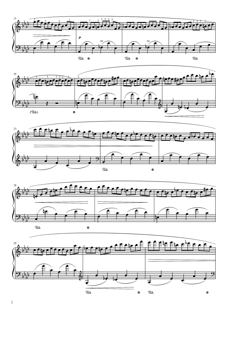 Etudes, Op.25 No.2 in F minor - Fryderyk Fanciszek Chopin Piano Method scores gallery preview page 2