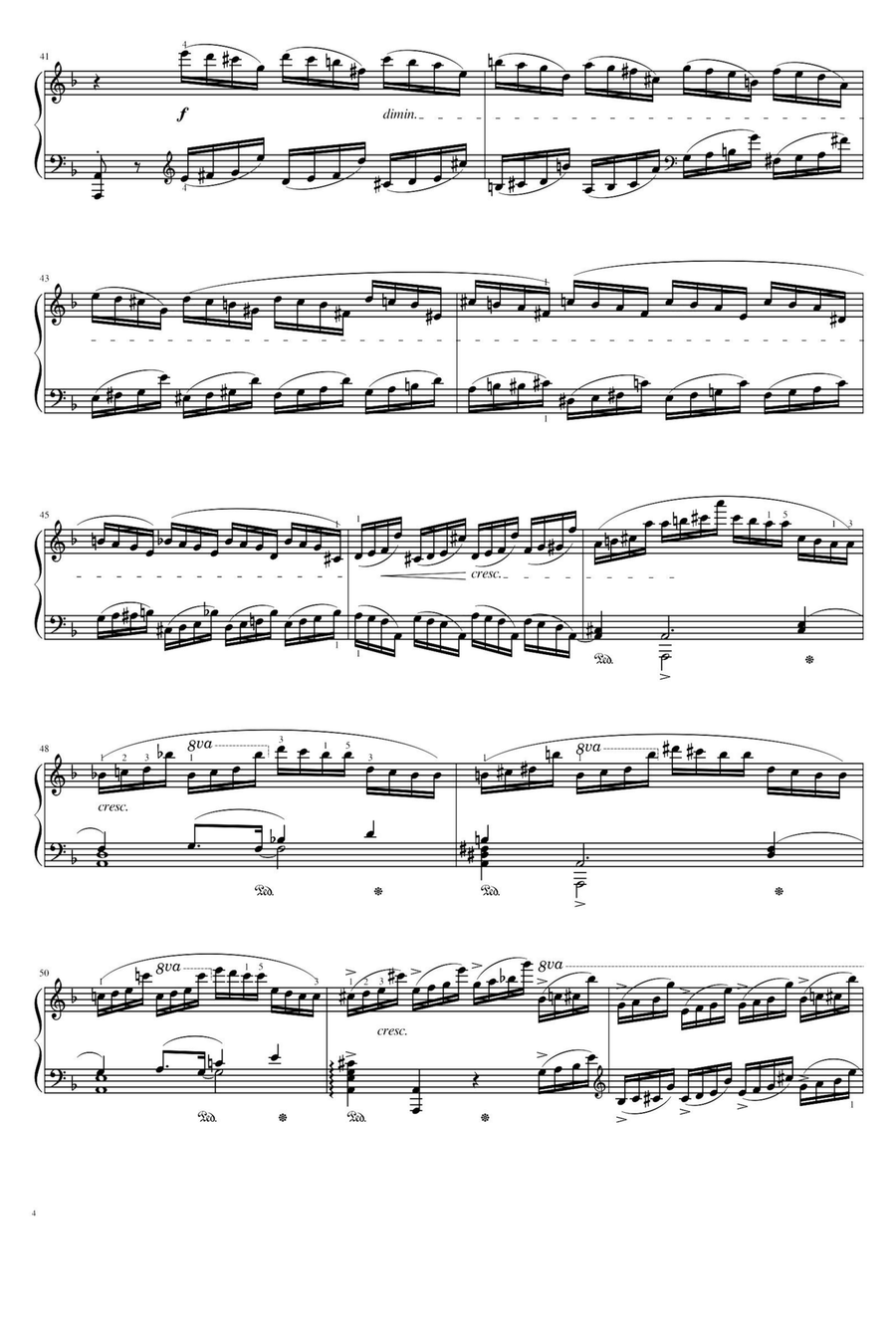Etudes, Op.10 No.8 in F - Fryderyk Fanciszek Chopin Piano Method scores gallery preview page 4