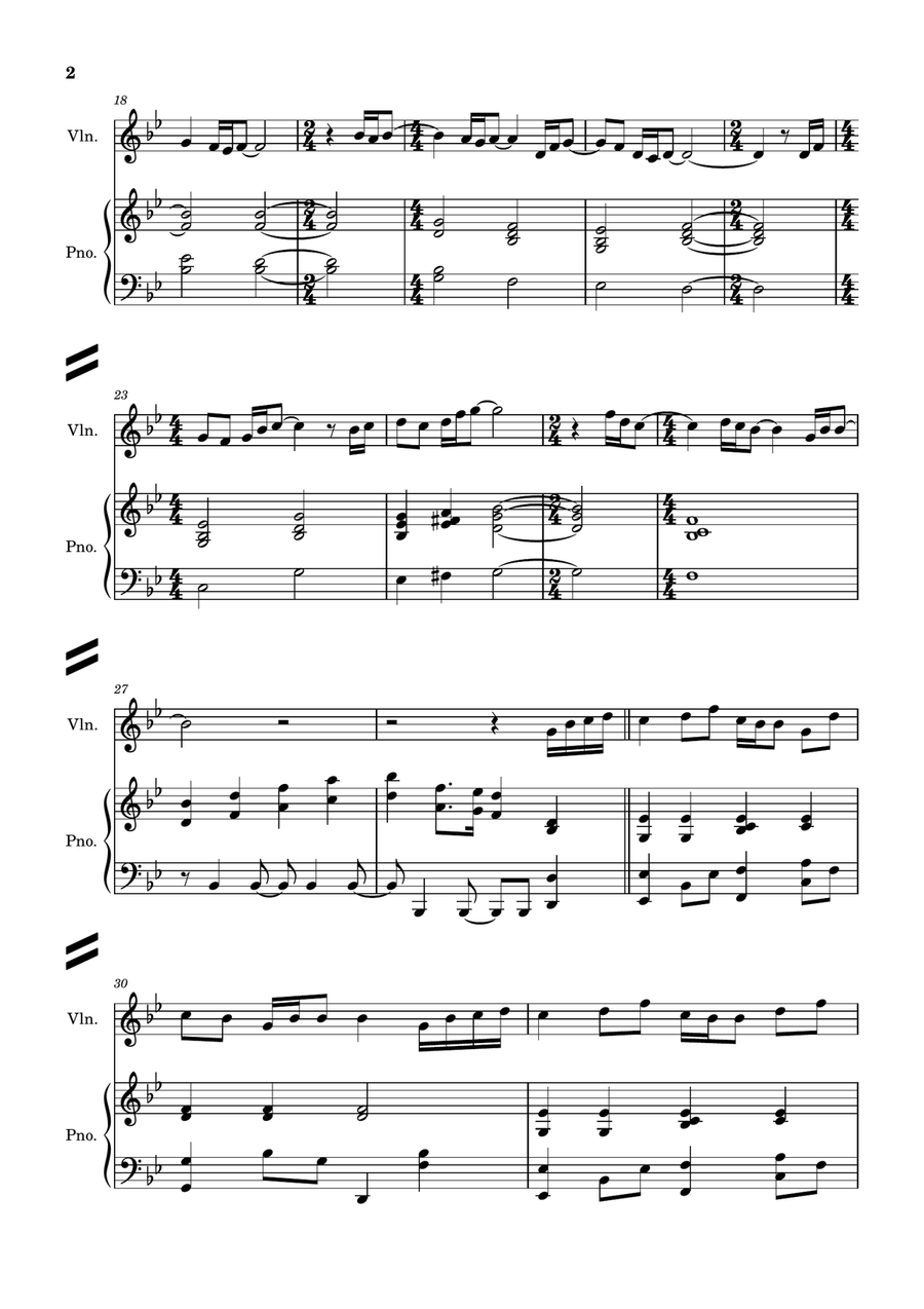 Spinning Globe Violin Solo scores gallery preview page 2