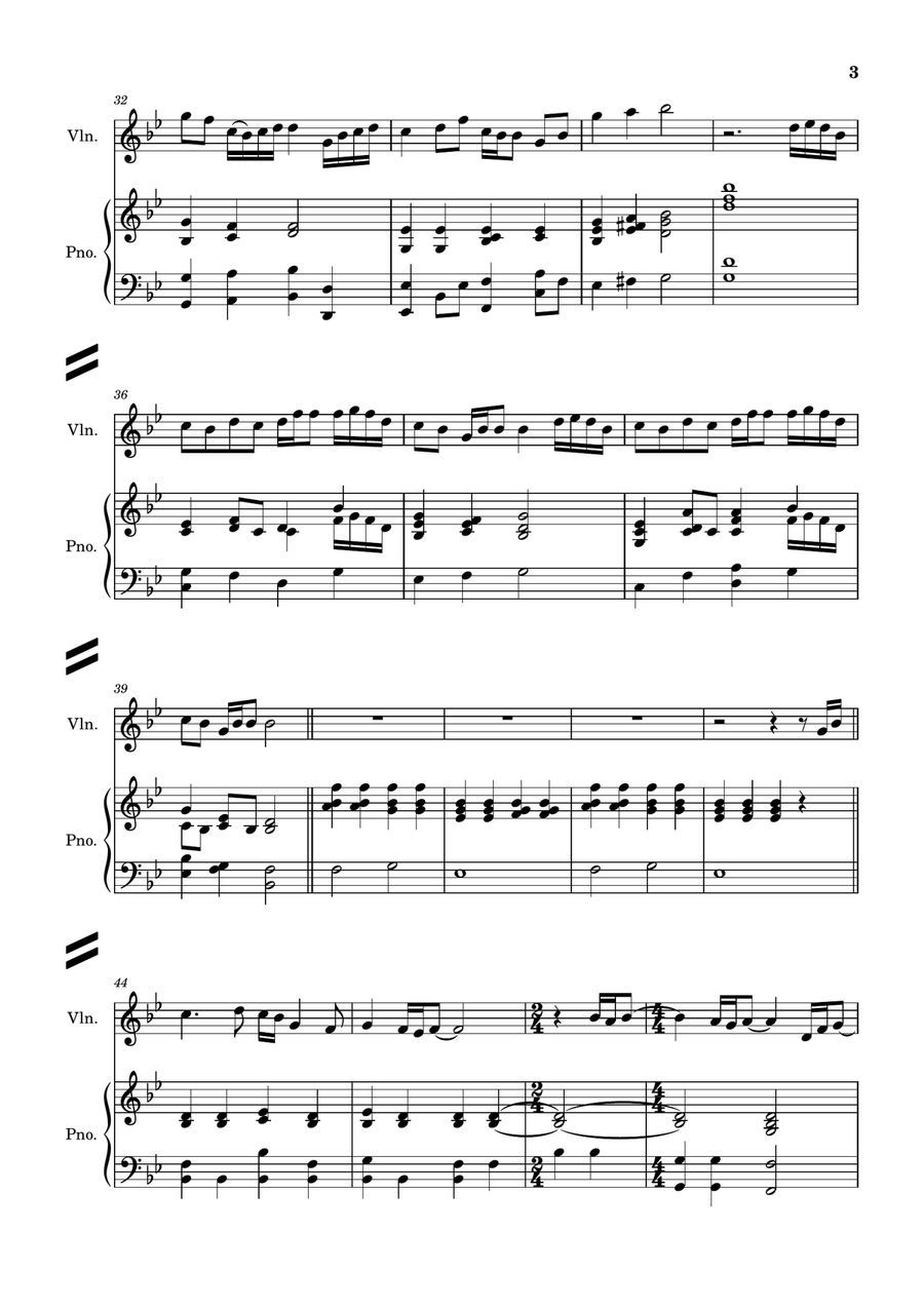 Spinning Globe Violin Solo scores gallery preview page 3