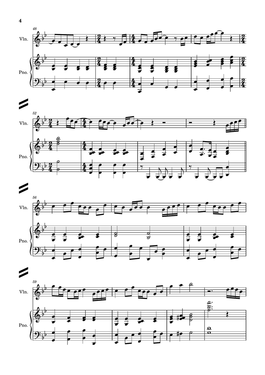 Spinning Globe Violin Solo scores gallery preview page 4