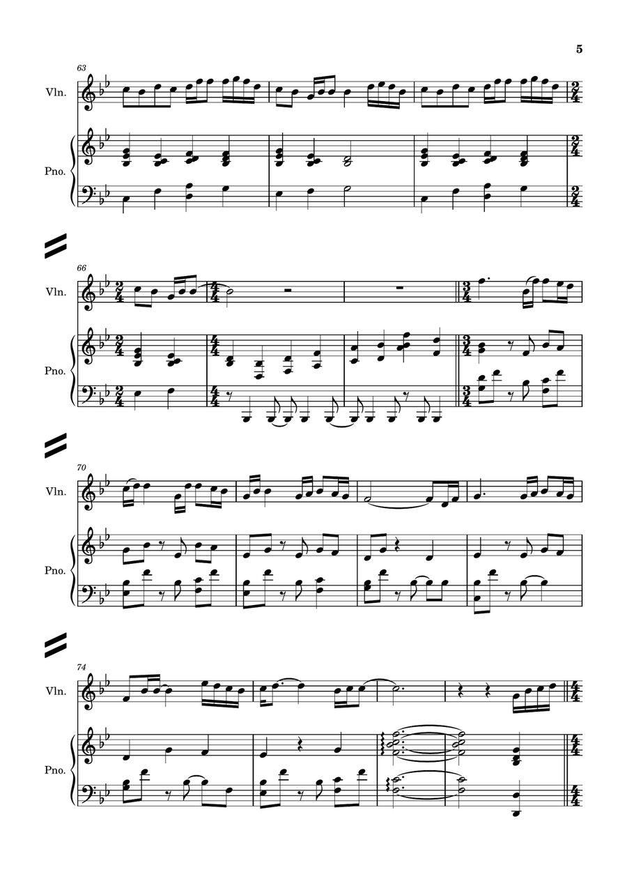 Spinning Globe Violin Solo scores gallery preview page 5