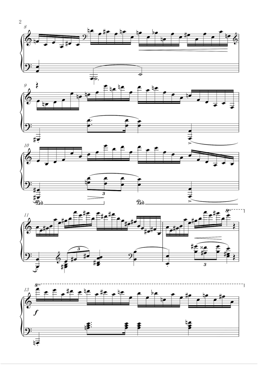 Etudes, Op. 25 No. 11 in A Minor Winter Wind - Fryderyk Fanciszek Chopin Piano Method scores gallery preview page 2