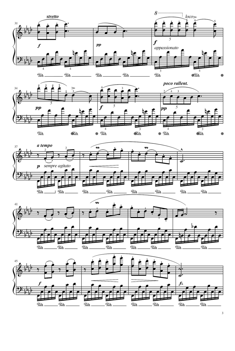 Etudes, Op.10 No.9 in F minor - Fryderyk Fanciszek Chopin Piano Method scores gallery preview page 3