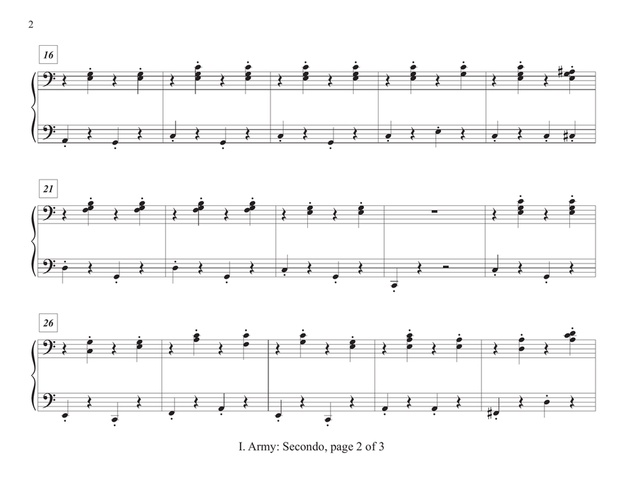 U.S. Armed Forces Suite for Piano Four-Hands Piano Method scores gallery preview page 6