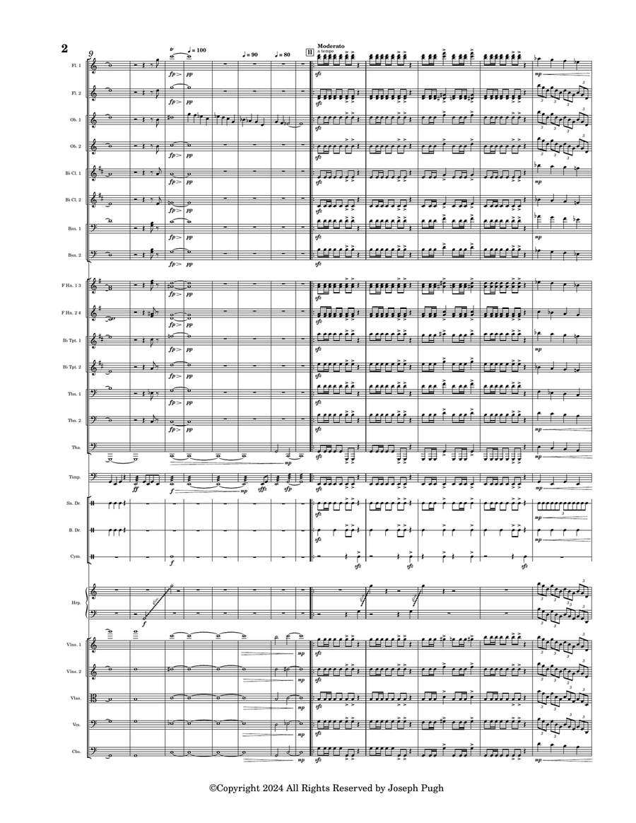 Thunder Thunder Full Orchestra scores gallery preview page 2
