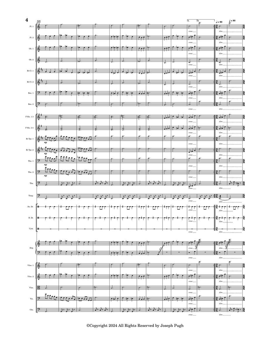 Thunder Thunder Full Orchestra scores gallery preview page 4