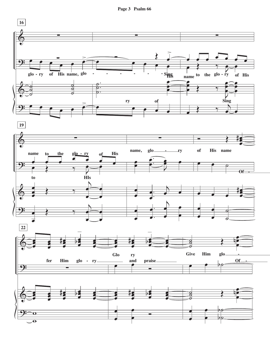 Psalm 66 for TTBB Psalm 66 for TTBB TTBB scores gallery preview page 3