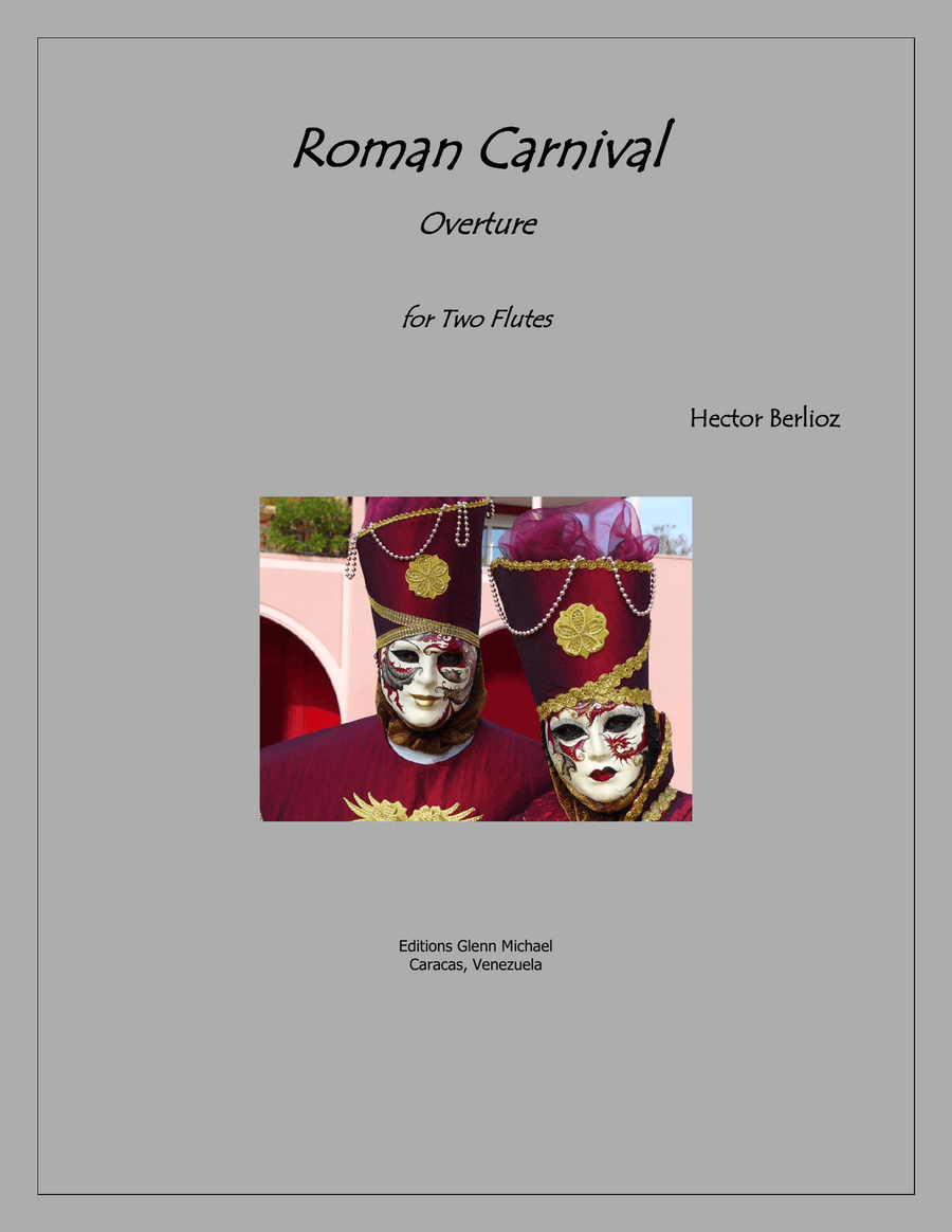 Roman Carnival Overture for Two Flutes Flute Duet scores gallery preview page 1