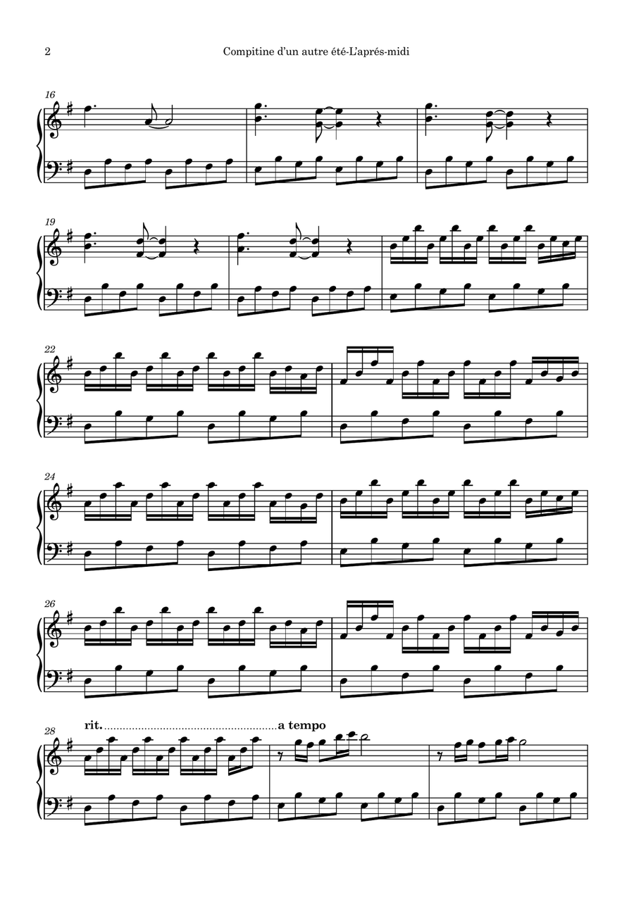 Comptine D'un Autre Été: L'après-Midi Piano Method scores gallery preview page 2