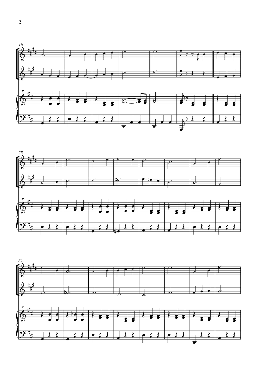 Edelweiss Woodwind Duet scores gallery preview page 2