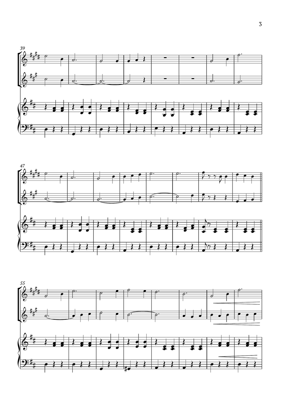 Edelweiss Woodwind Duet scores gallery preview page 3