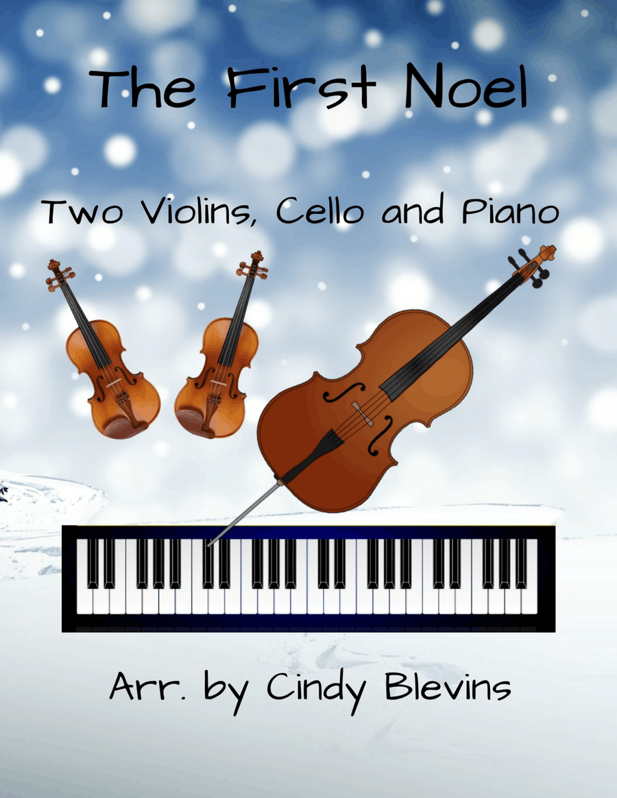 The First Noel, for Two Violins, Cello and Piano Piano Quartet scores gallery preview page 1