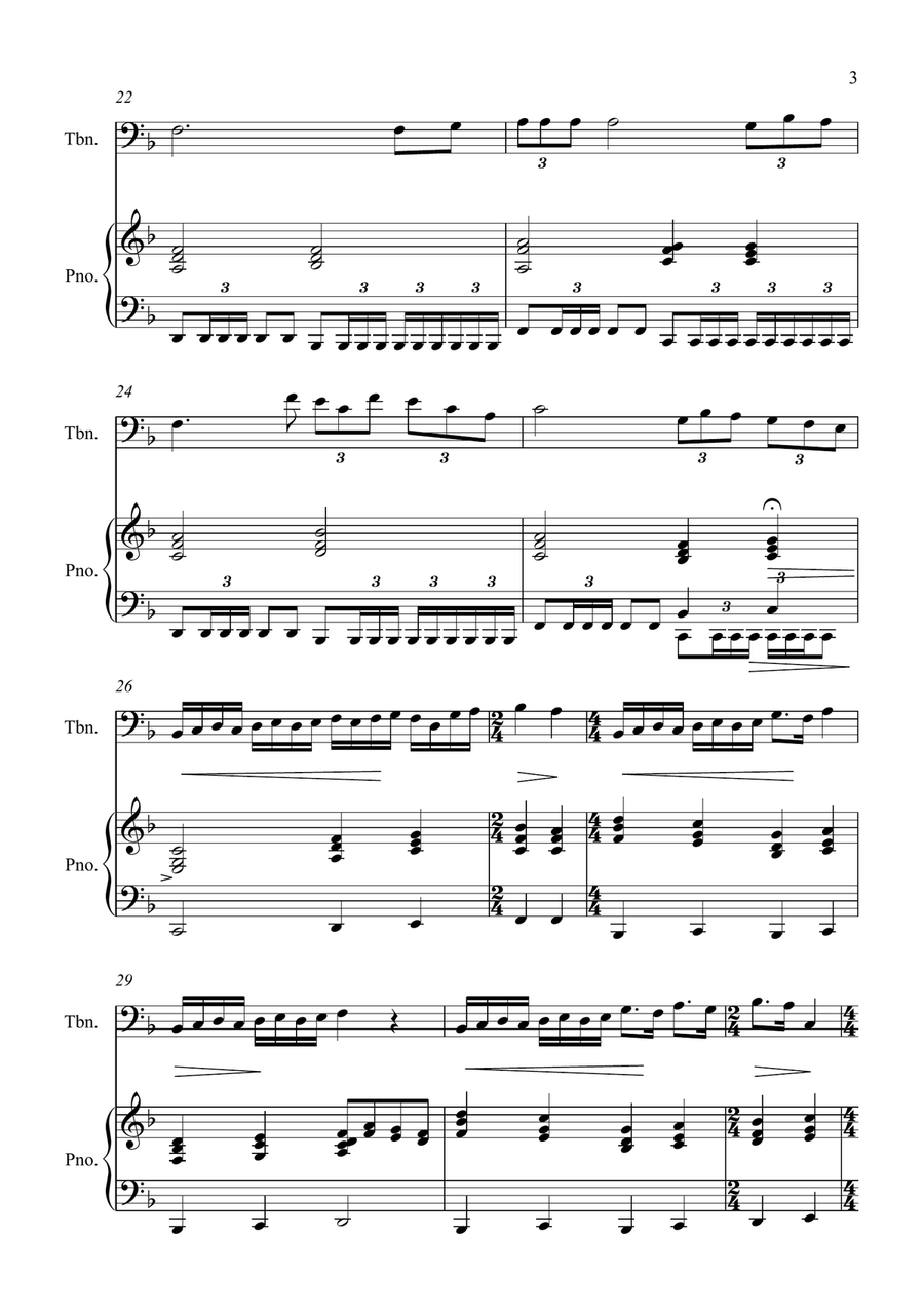 Con Te Partiro (Time To Say Goodbye) Piano scores gallery preview page 3