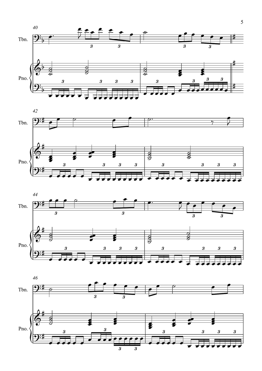 Con Te Partiro (Time To Say Goodbye) Piano scores gallery preview page 5