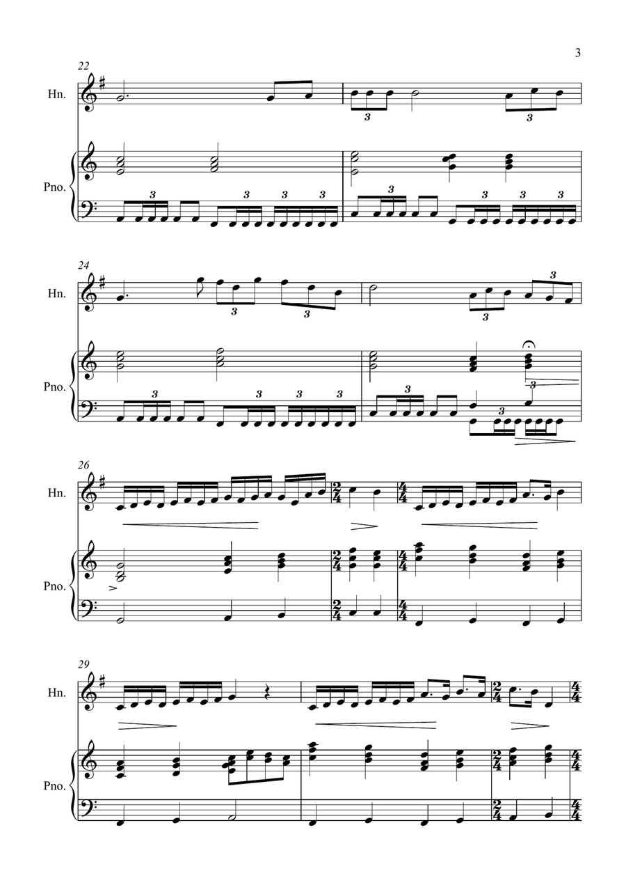 Con Te Partiro (Time To Say Goodbye) Piano scores gallery preview page 3